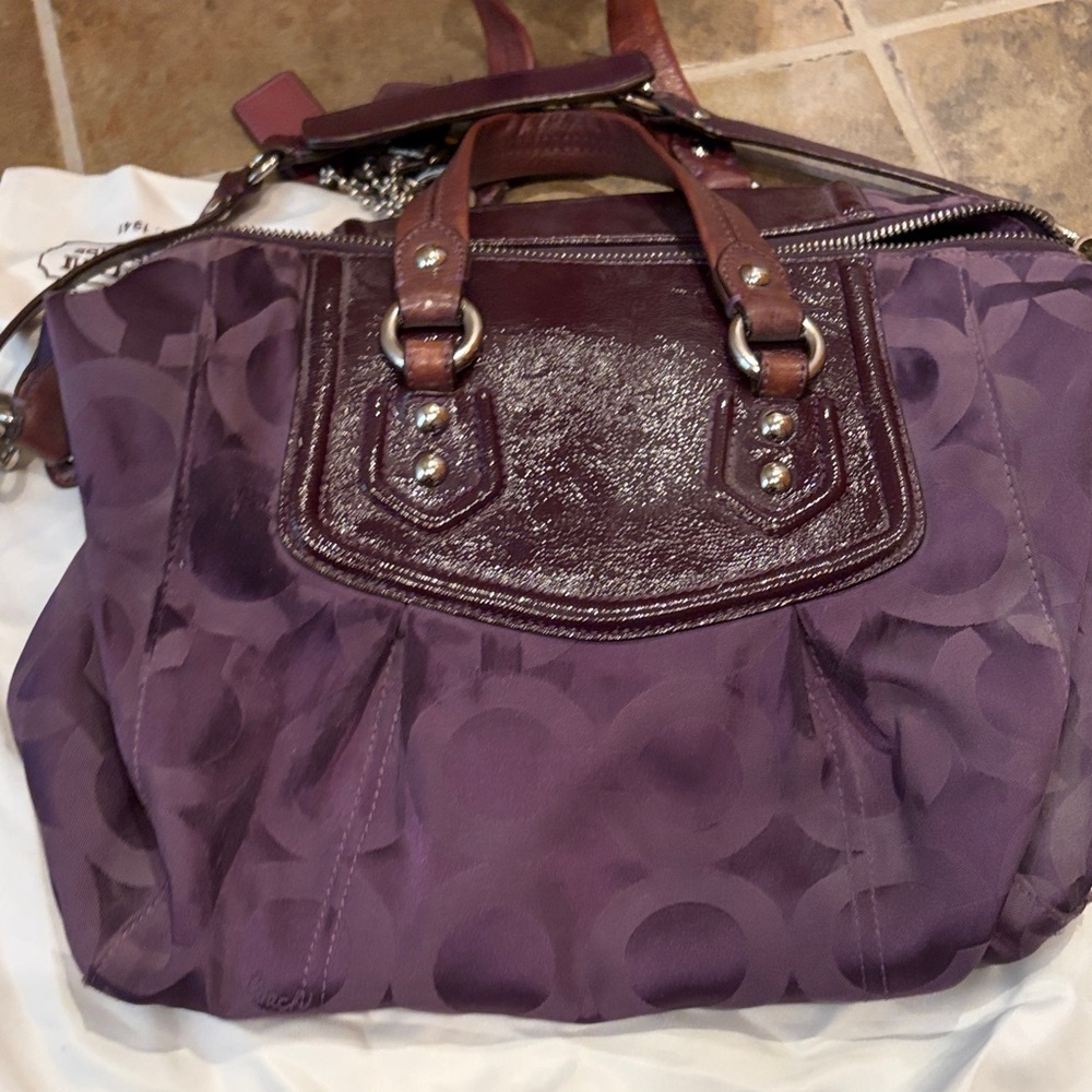 Coach Rich Purple Shoulder Bag - Picture 4 of 7